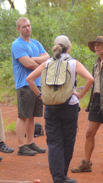 Tourists on a trek