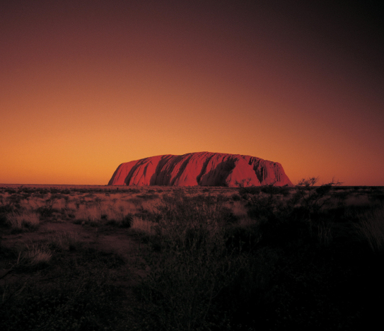 Uluru at sunset