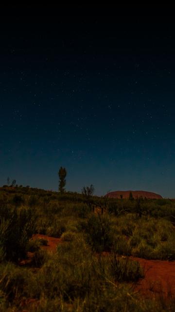 Uluru at night